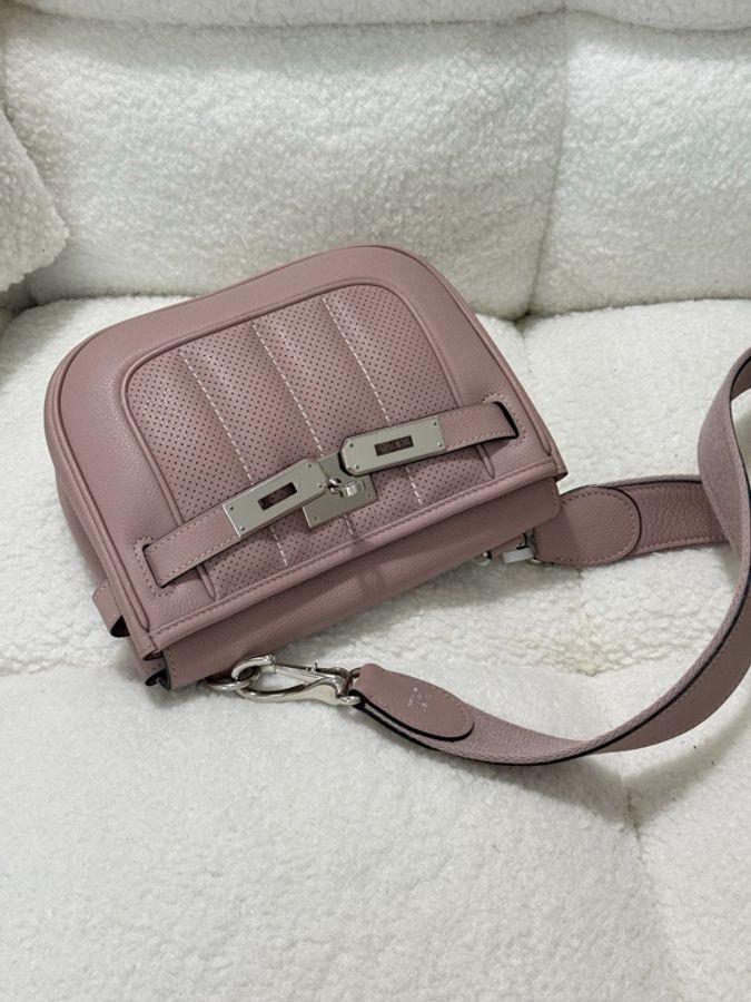🌈Hermes💗Mini Berline💗4W香芋紫銀扣🌈98新💗Evercolor皮🌟有貼膜🌟miniberline🌟berline🌟愛馬仕🌟-2