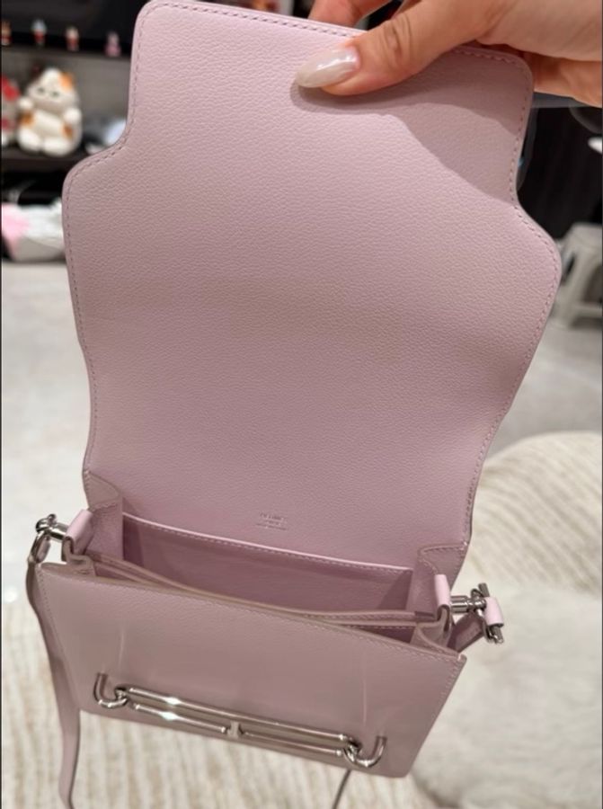 Hermes 愛馬仕 Mini Roulis 19 夢幻紫 B刻 有盒子有塵袋-4