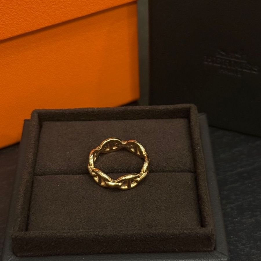 Hermes Chaîne d'ancre Enchaînée 豬鼻排戒(小款)-6