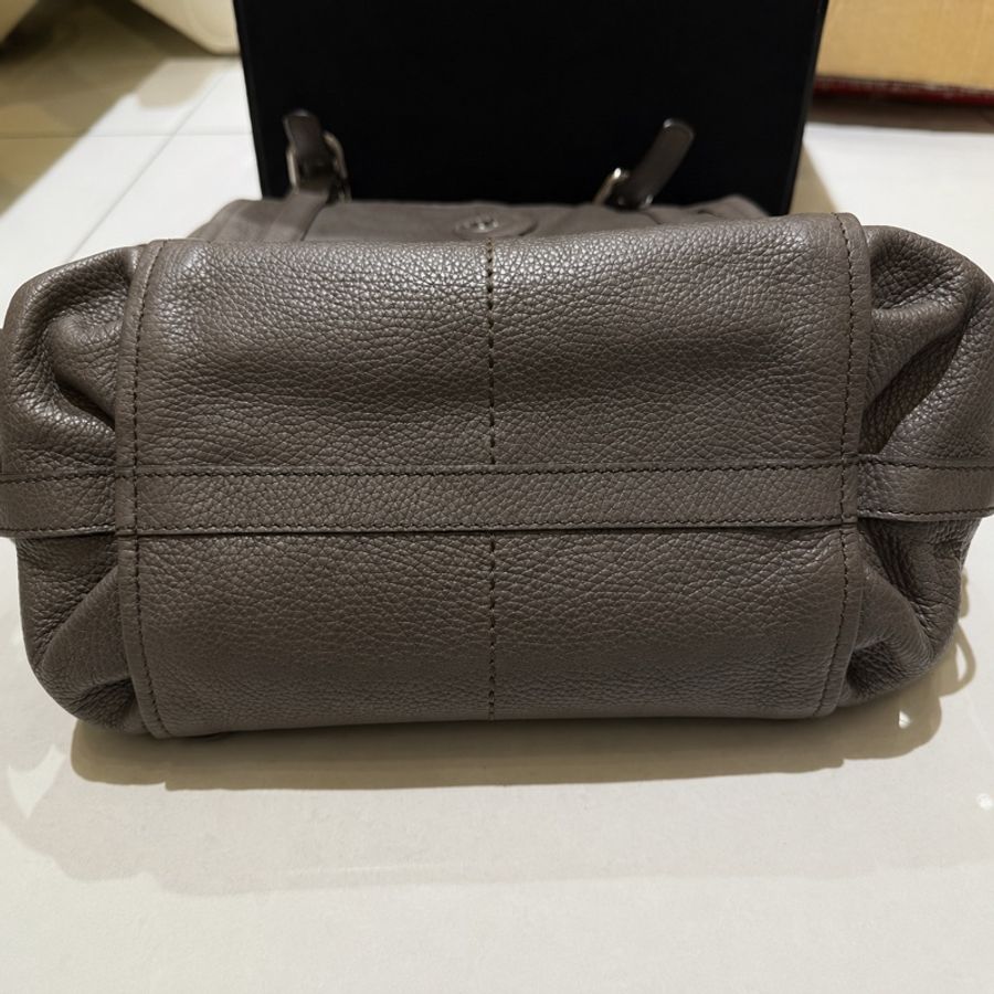TOD’S 真皮兩用包 灰褐色 小牛皮 義大利製-2