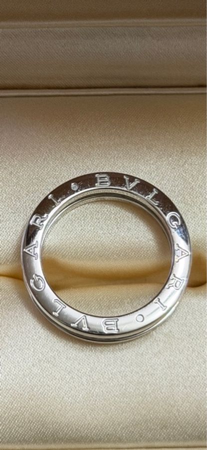Bvlgari寶格麗 B.zero1 系列 18K 白金鑽石戒指-1
