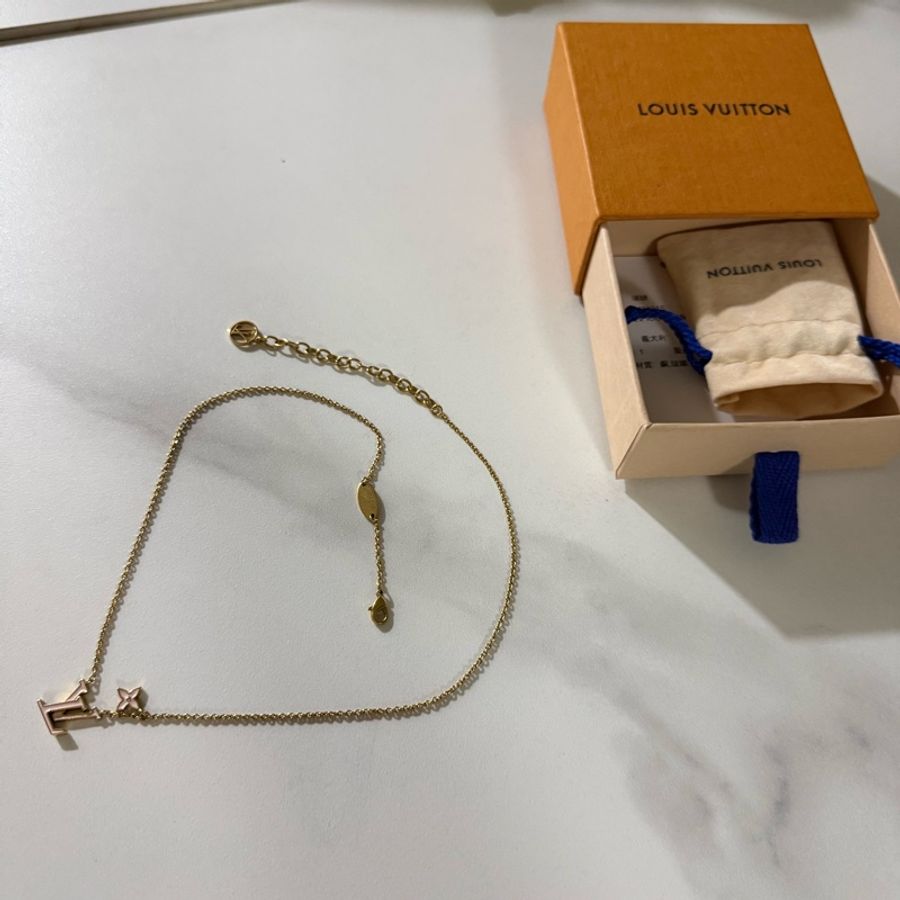 瑞奇二手精品 Louis Vuitton 粉色 項鏈 美品-4
