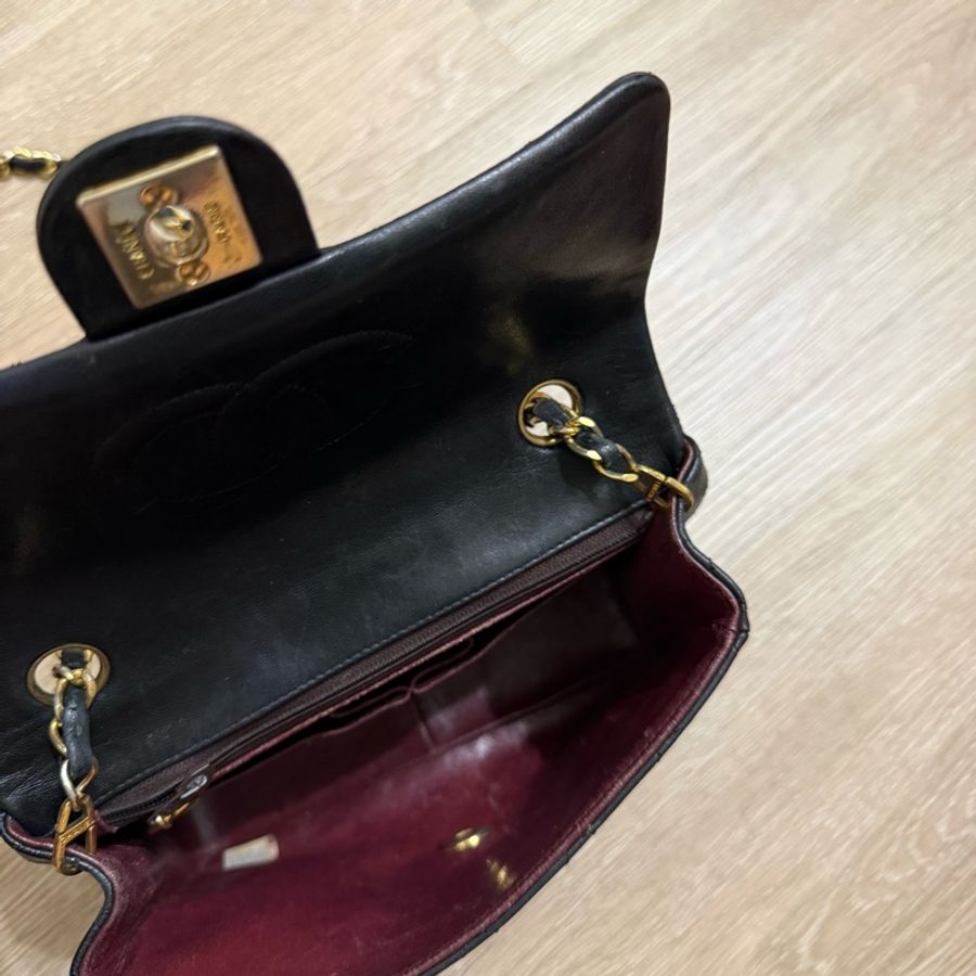 瑞奇二手精品 Chanel 老香 方胖 美品 鏈包-2