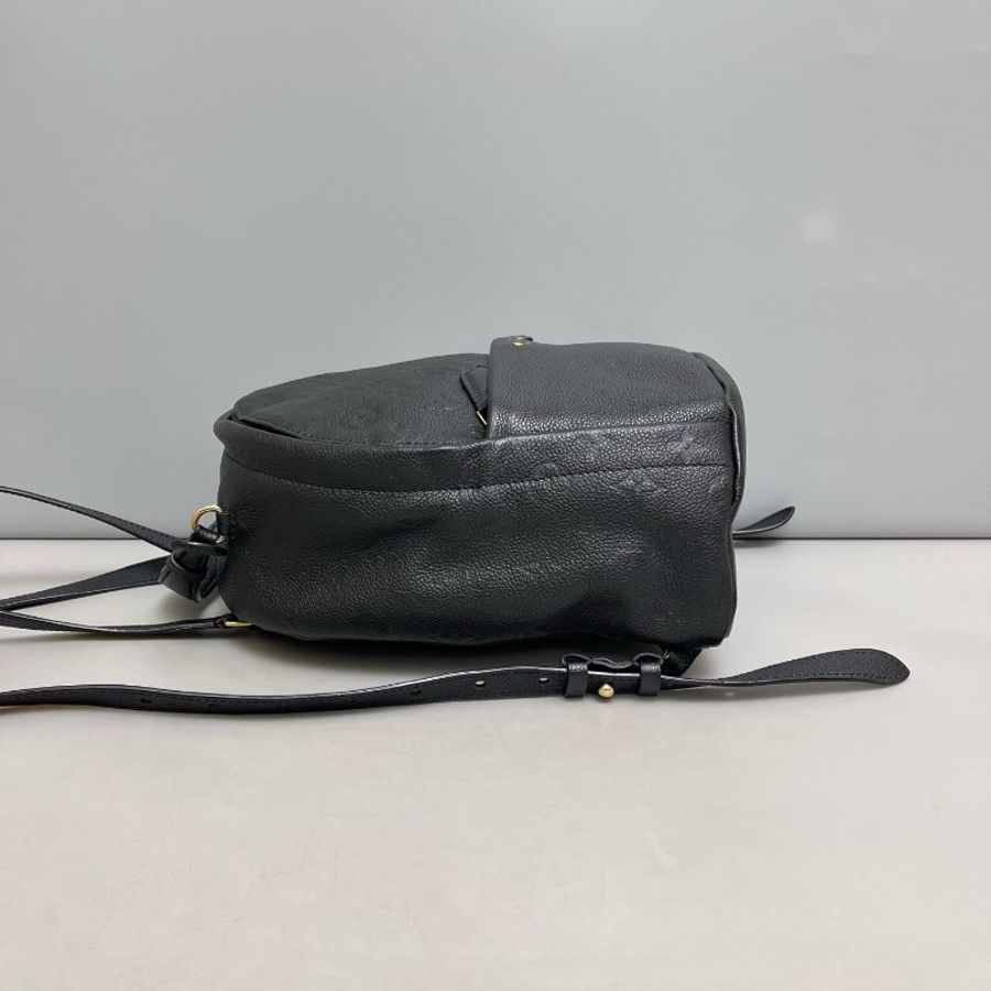 Louis Vuitton sorbonne黑色全皮壓紋 後背包-3