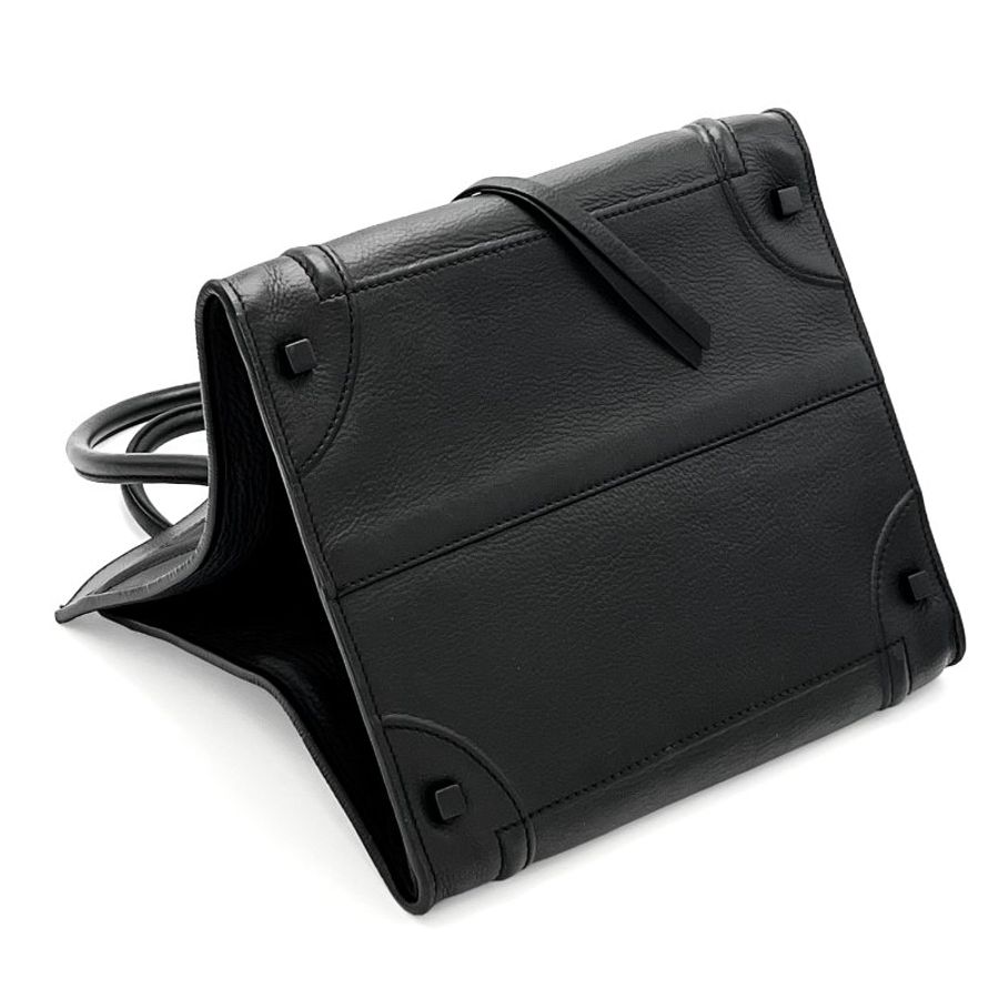 CELINE 黑色Luggage手提笑臉包 30*27*25 98新配件塵袋-2