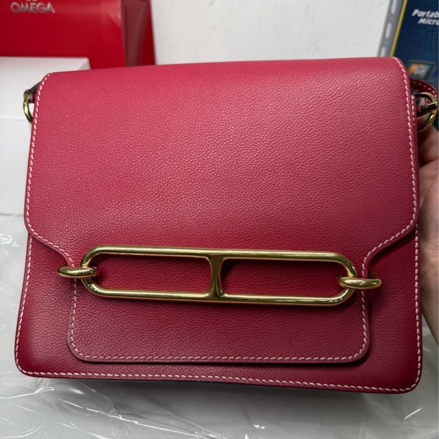 Hermes/愛馬仕 roulis23豬鼻子包,金扣 X刻-1