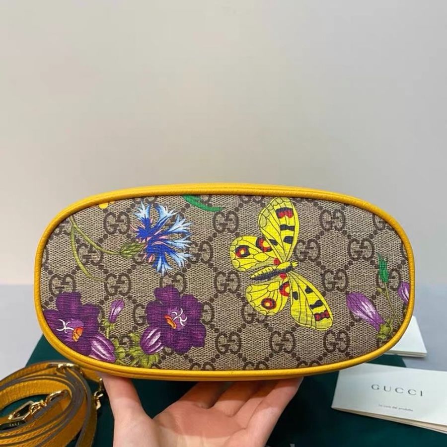 Gucci 新款ophidia繁花水桶包 21x26x11 98新配件塵袋-7