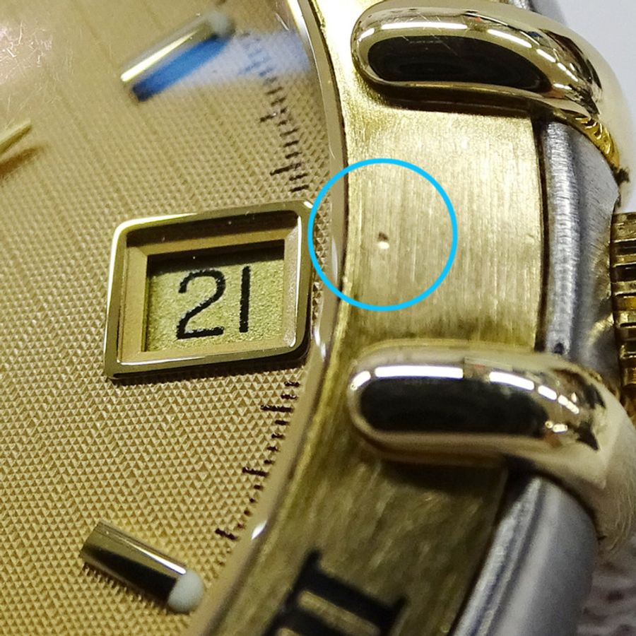歐米茄星座系列 1302.10 男士腕錶,品牌名稱,日期顯示,自動上鍊機芯,不銹鋼 (SS),黃金 (YG),半條形錶帶-15