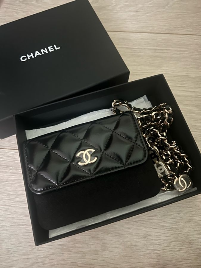 🖤 CHANEL 黑白雙色 CC Logo 腰鏈包|少見特別款-2