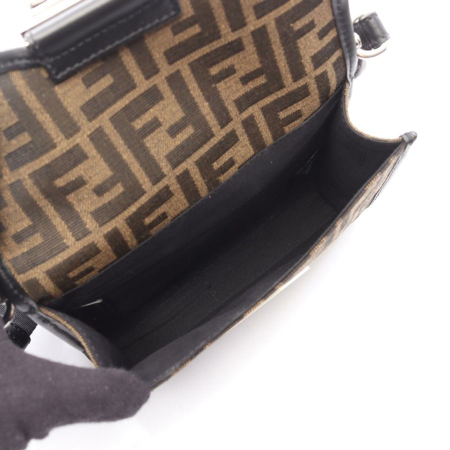 FENDI 雙頭法棍單肩斜背包 7VA649ALWKF0L3T 帆布皮革-2