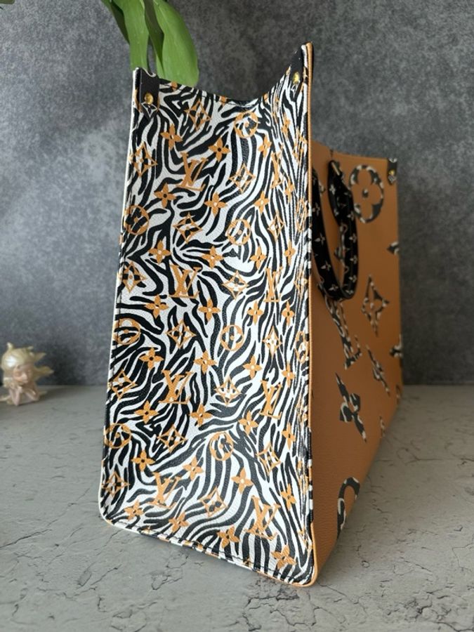 路易威登/Louis Vuitton onthego大號叢林秀款限定99新-3