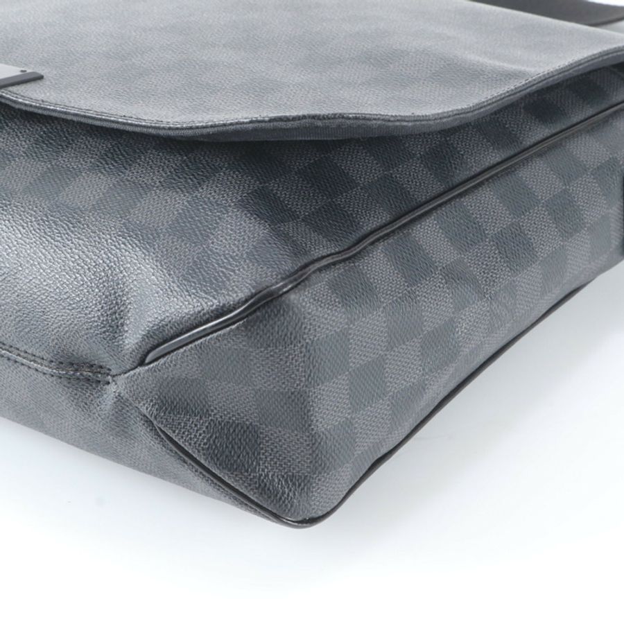路易威登 Damier Graphite District GM N41271 男士真皮單肩包-3