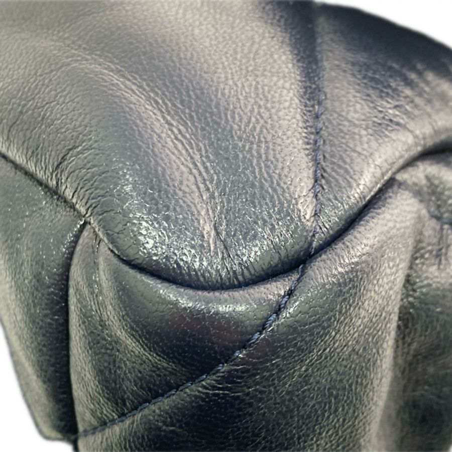 △ CHANEL 香奈兒 Navy Lambskin 19bag Ruthenium-Finish Gold-tone Silver-tone Metal No.29 2 way bag 深藍色小羊皮鍍釕金色銀色金屬 No.29兩用袋 AS1161-267012663-7