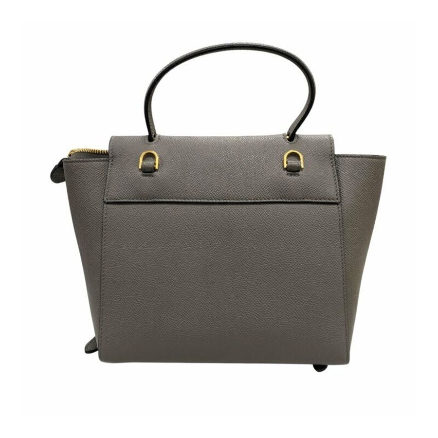 △ CELINE 思琳 Grey Calfskin Nano Belt Bag 2 way bag 灰色小牛皮兩用袋-267012916-2