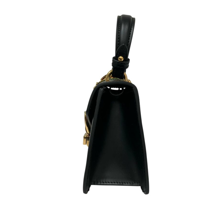 ☆ GUCCI 古馳 Black Calfskin Sylvie 2 way bag 黑色小牛皮兩用袋 470270-267013177-3