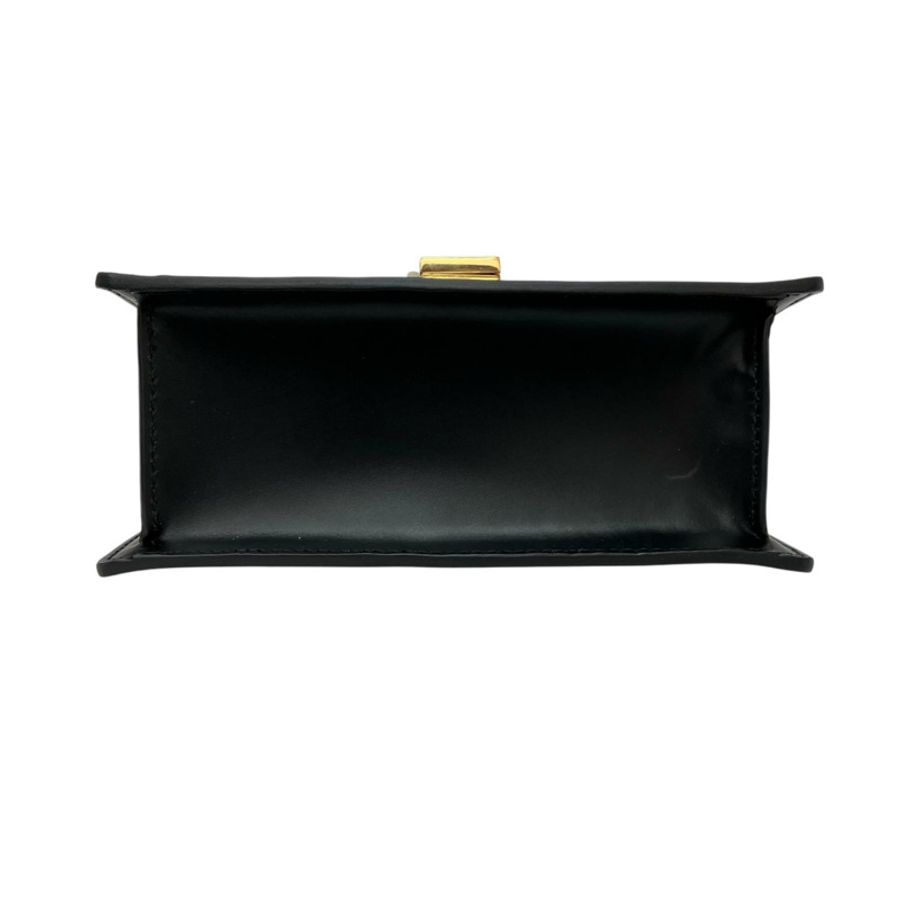 ☆ GUCCI 古馳 Black Calfskin Sylvie 2 way bag 黑色小牛皮兩用袋 470270-267013177-6