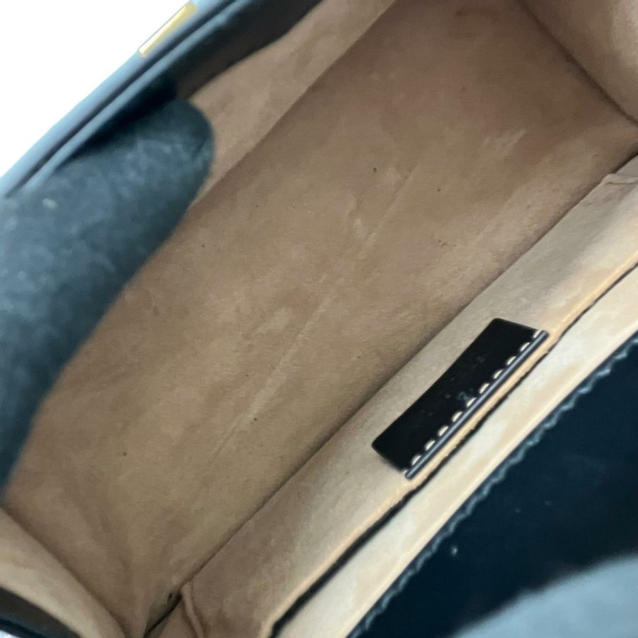 ☆ GUCCI 古馳 Black Calfskin Sylvie 2 way bag 黑色小牛皮兩用袋 470270-267013177-17