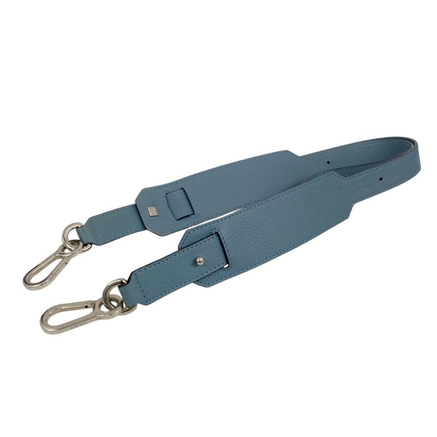 △ LOEWE 羅意威 Blue Calfskin Puzzle 2 way bag 藍色小牛皮兩用袋-267012517-17
