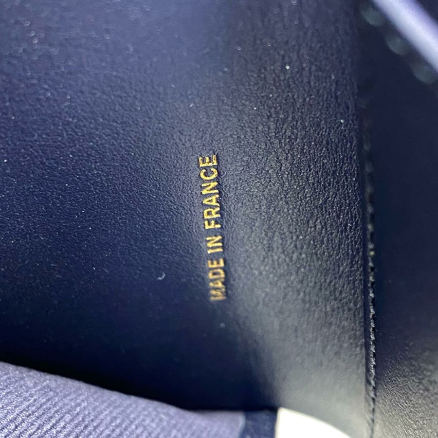 ☆ CHANEL 香奈兒 Navy Caviar Skin Short Wallet 深藍色粒紋小牛皮短銀包-267013029-20