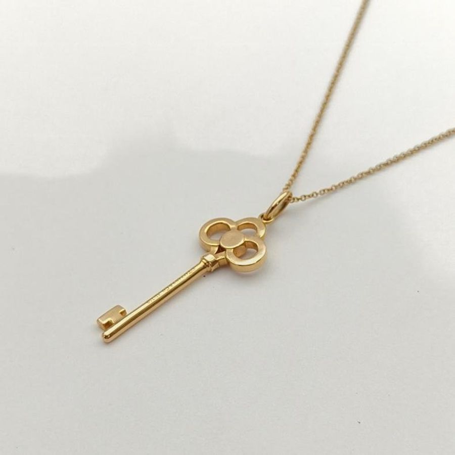 TIFFANY&CO TiffanyKeys皇冠鑰匙項鏈中號18K玫瑰金/鑽石-3