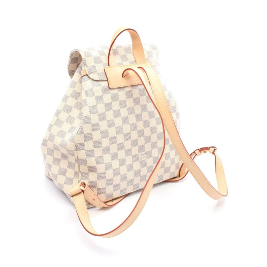 LOUIS VUITTON Speron 背包 N41578 Damier Azur 帆布皮革 二手 LV-1