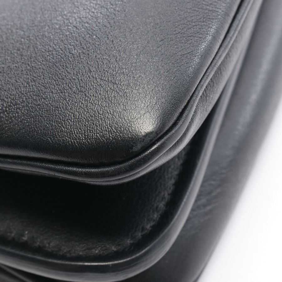 FENDI Peekaboo Soft 中型單肩手提包 8BN353 黑色皮革 二手 女士-7