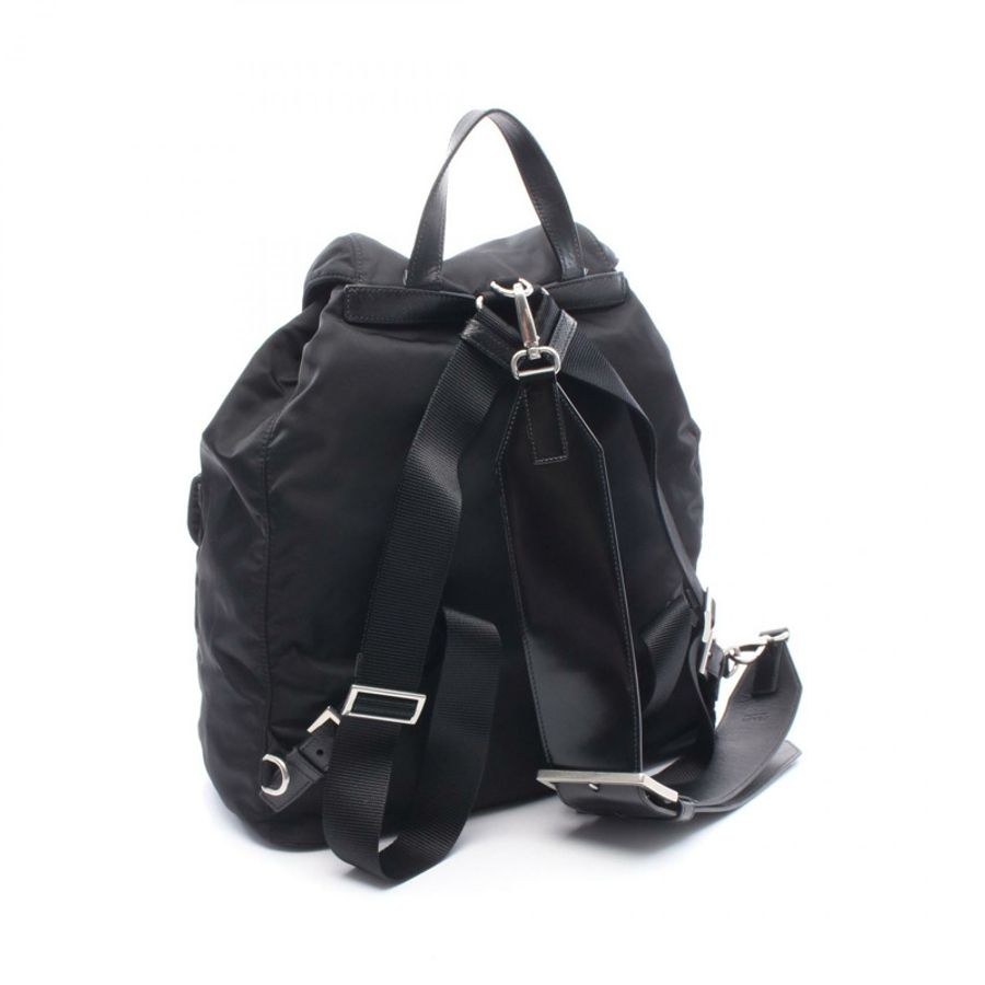 PRADA Re-Nylon 單肩背包 2VZ110 尼龍皮革 黑色 二手 男款-1