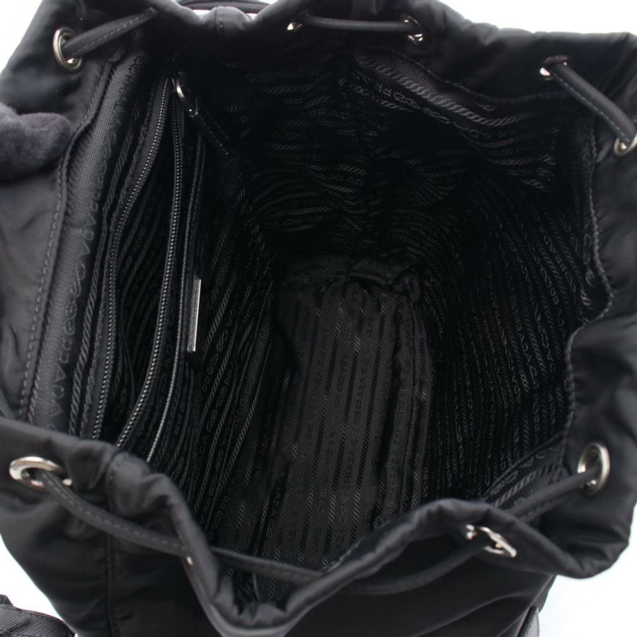 PRADA Re-Nylon 單肩背包 2VZ110 尼龍皮革 黑色 二手 男款-2