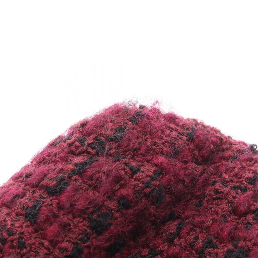香奈兒 (CHANEL) 22 迷你鏈條肩背包 AS3980 織物皮革 波爾多紅 二手 金色五金-5
