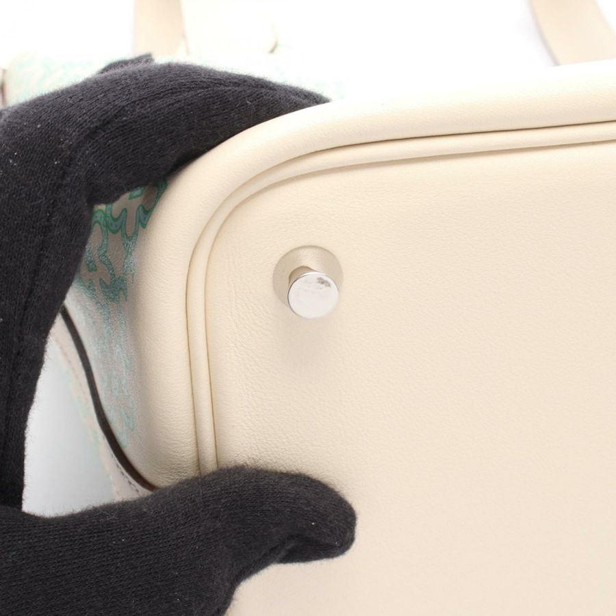 愛馬仕 Picotin Lock PM Lucky Daisy 手袋 U Swift 皮革 nata vert SHW-6