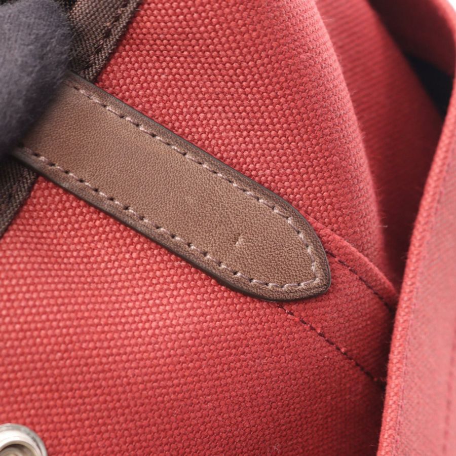 HERMES Sac de Pansage 手提包單肩包 B 068312CK 棉布軍用 V 型 SHW-5
