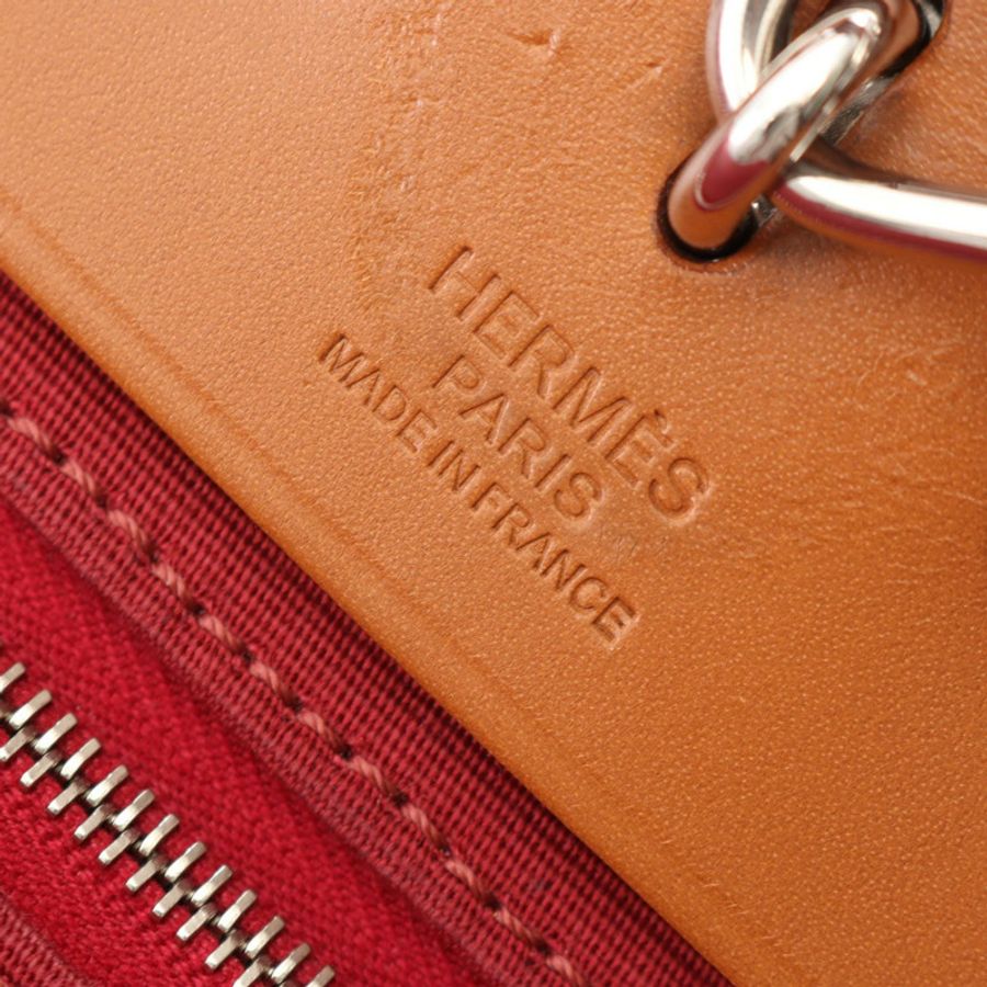 愛馬仕 Alebag Zip PM Ruby Natural 2WAY 手提包 Vache leather hunter Vache leather hunter / Toilet officer Bordeaux B-3