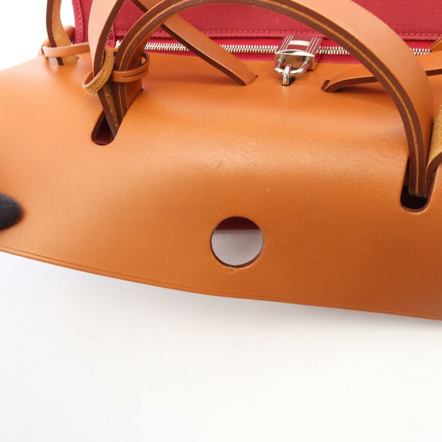 愛馬仕 Alebag Zip PM Ruby Natural 2WAY 手提包 Vache leather hunter Vache leather hunter / Toilet officer Bordeaux B-5