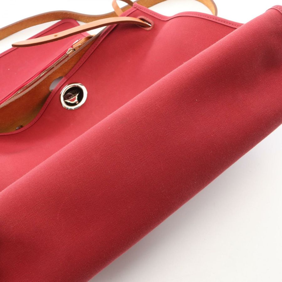 愛馬仕 Alebag Zip PM Ruby Natural 2WAY 手提包 Vache leather hunter Vache leather hunter / Toilet officer Bordeaux B-13