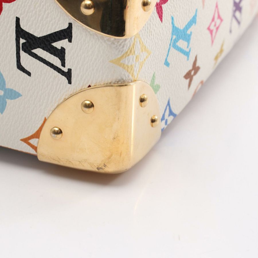 路易威登 Boulogne Monogram Multicolor Blanc 肩背包 M92660 PVC塗層帆布皮革 白色 二手 女士-8