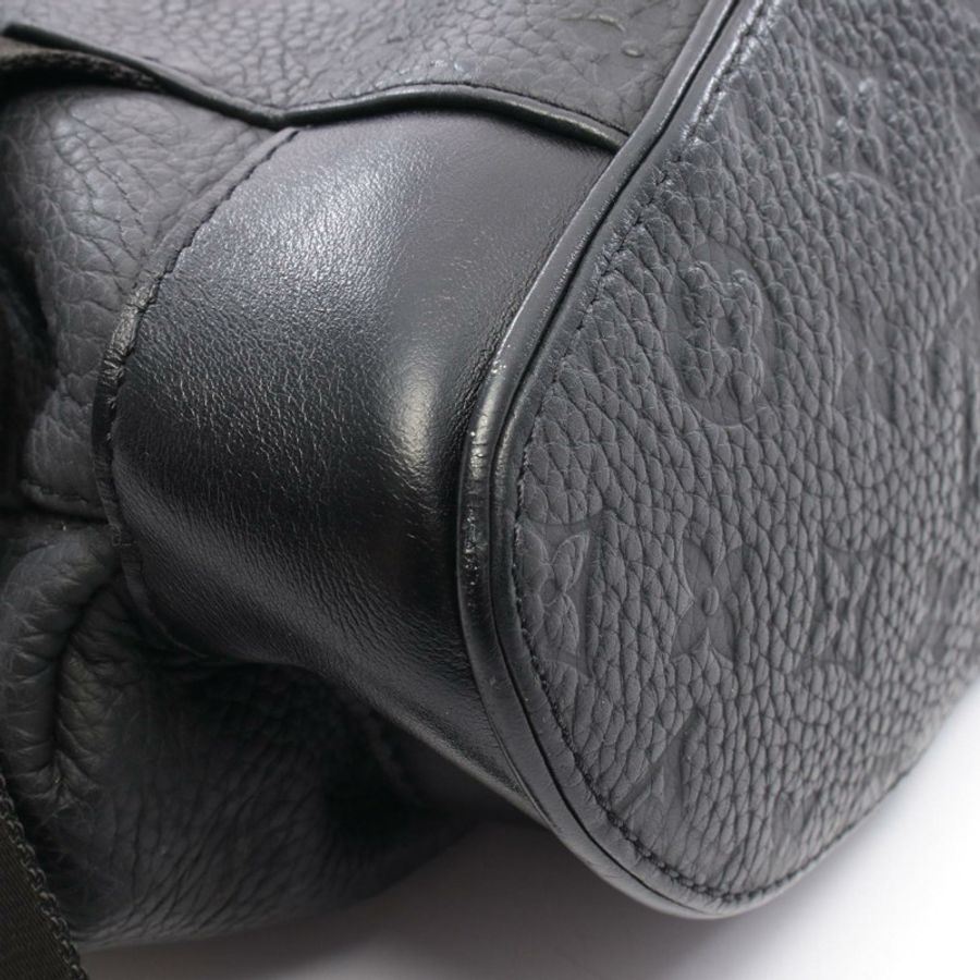 路易威登 Christopher MM Monogram Taurillon Clemence 黑色雙肩包 M55699 Taurillon Clemence 皮革-5