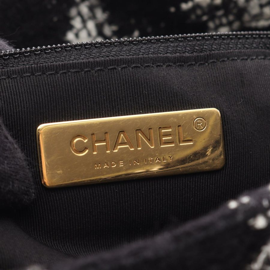 CHANEL 19 dix-neuf 馬特拉斯鏈斜背包 AS1161 花呢皮革-3