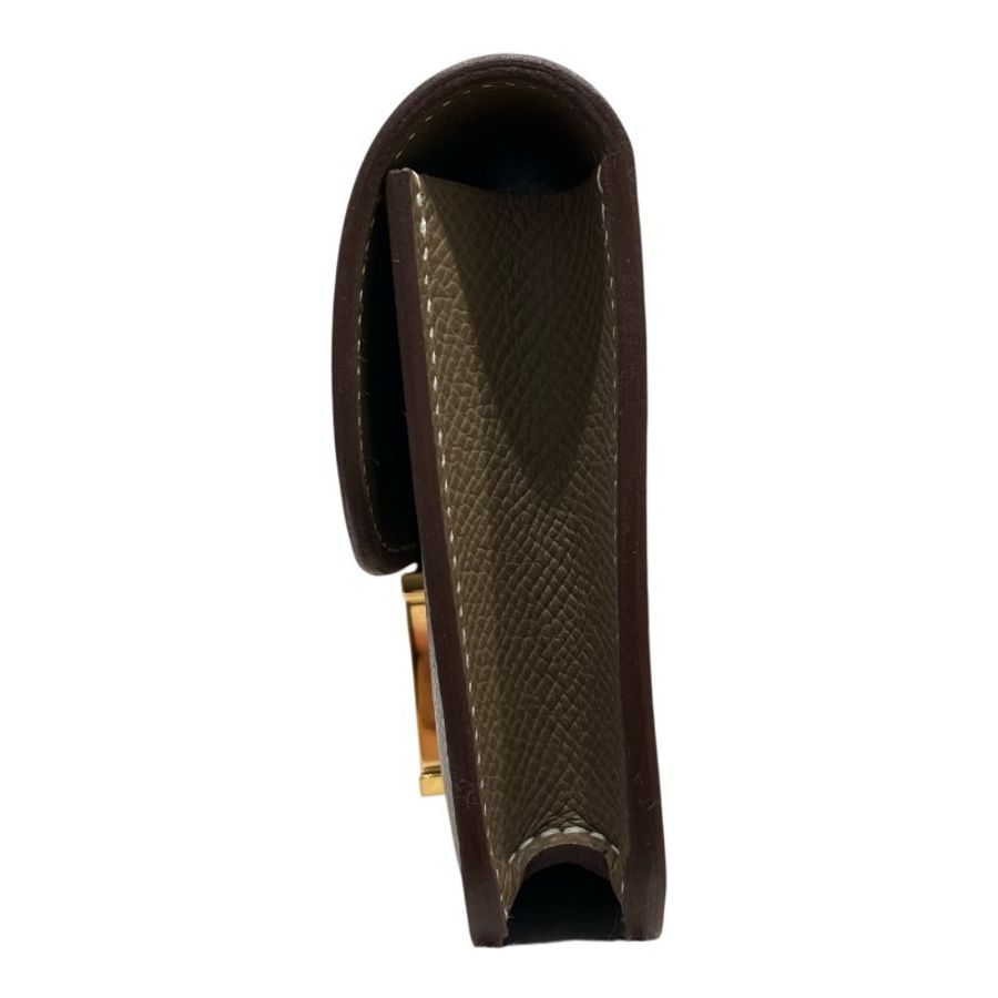 HERMES 愛馬仕 PFEUILLE CONSTANCE SLIM BICO 大象灰 金釦-2