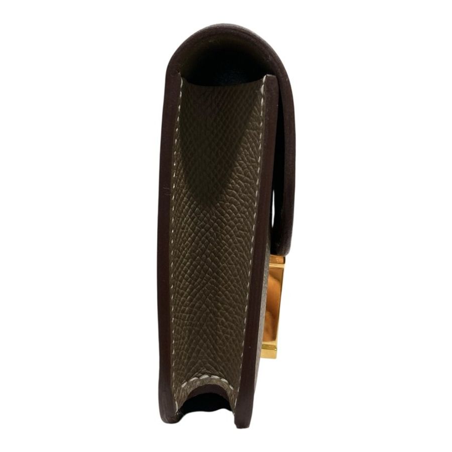 HERMES 愛馬仕 PFEUILLE CONSTANCE SLIM BICO 大象灰 金釦-3