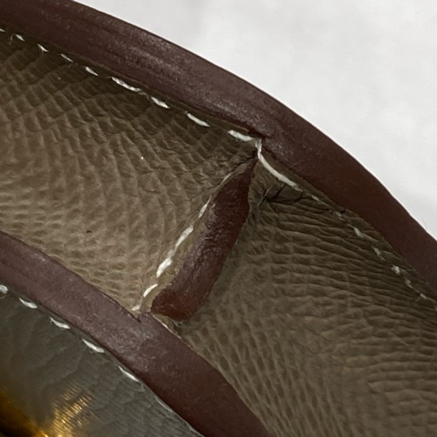 HERMES 愛馬仕 PFEUILLE CONSTANCE SLIM BICO 大象灰 金釦-6