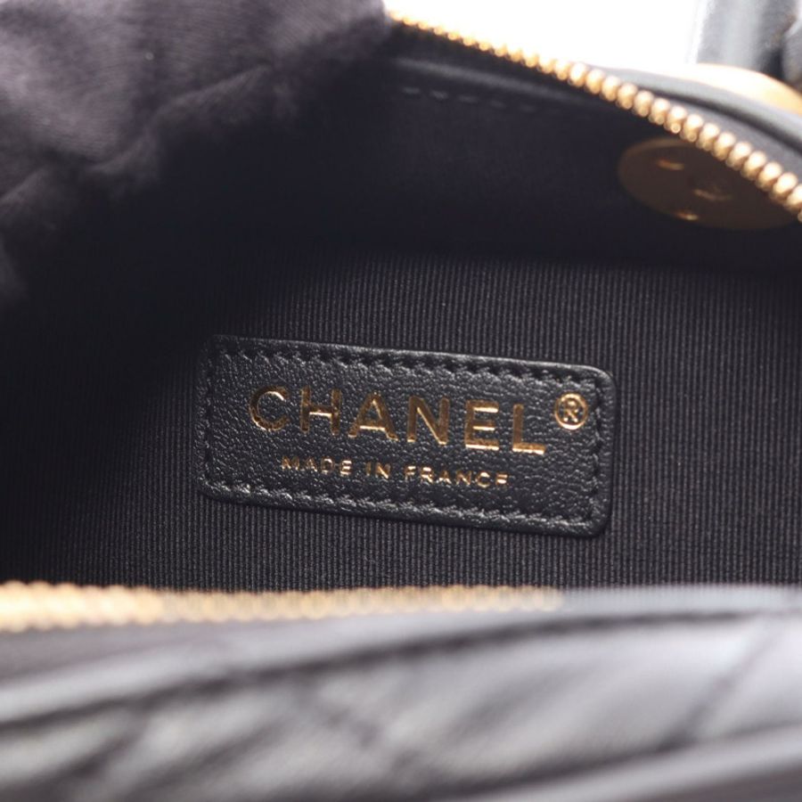 香奈兒 (CHANEL) Matelasse Mini Bowling 鏈條斜背包 AS5572 皮革 GHW BK-3