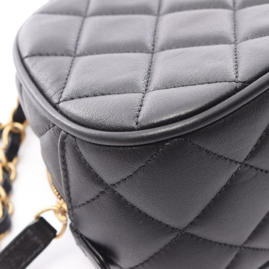 香奈兒 (CHANEL) Matelasse Mini Bowling 鏈條斜背包 AS5572 皮革 GHW BK-7