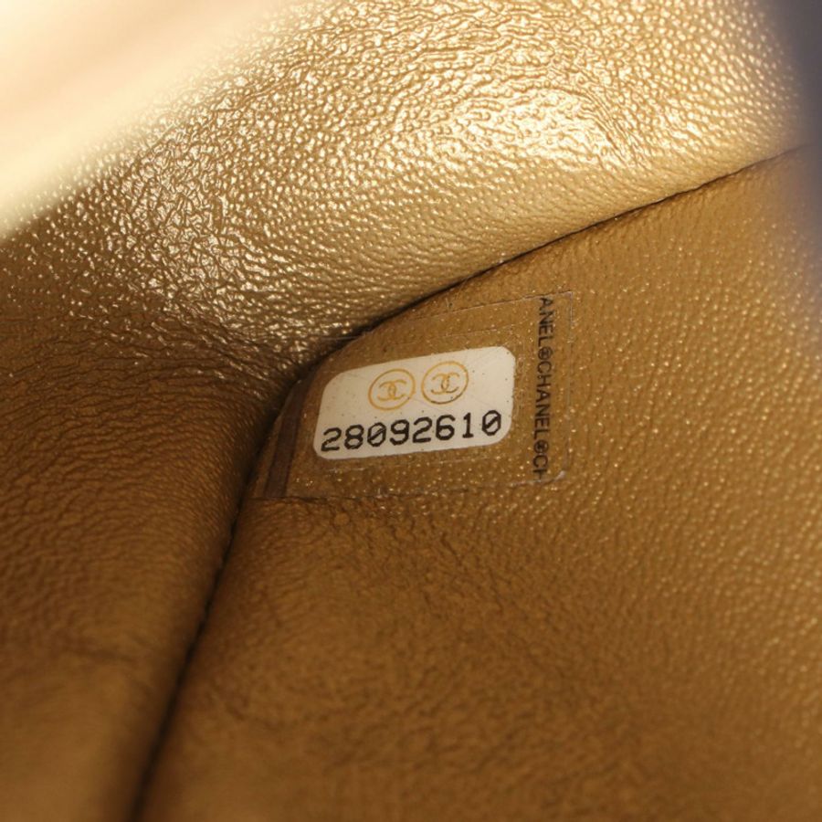 香奈兒 (CHANEL) Mini Matelasse 20 鏈條斜背包 A69900 皮革 金色五金-4