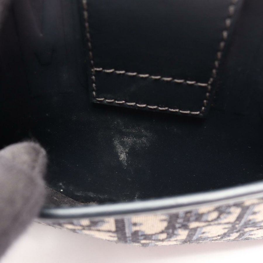 Dior 30 MONTAIGNE Oblique 肩背包 M9203UMOS 帆布皮革 米色 海軍藍 二手 女士-9