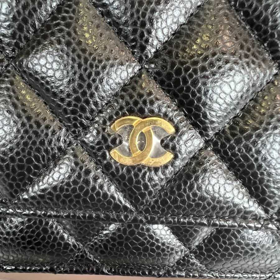 CHANEL WOC包荔枝黑金 AP0250/晶片款-8