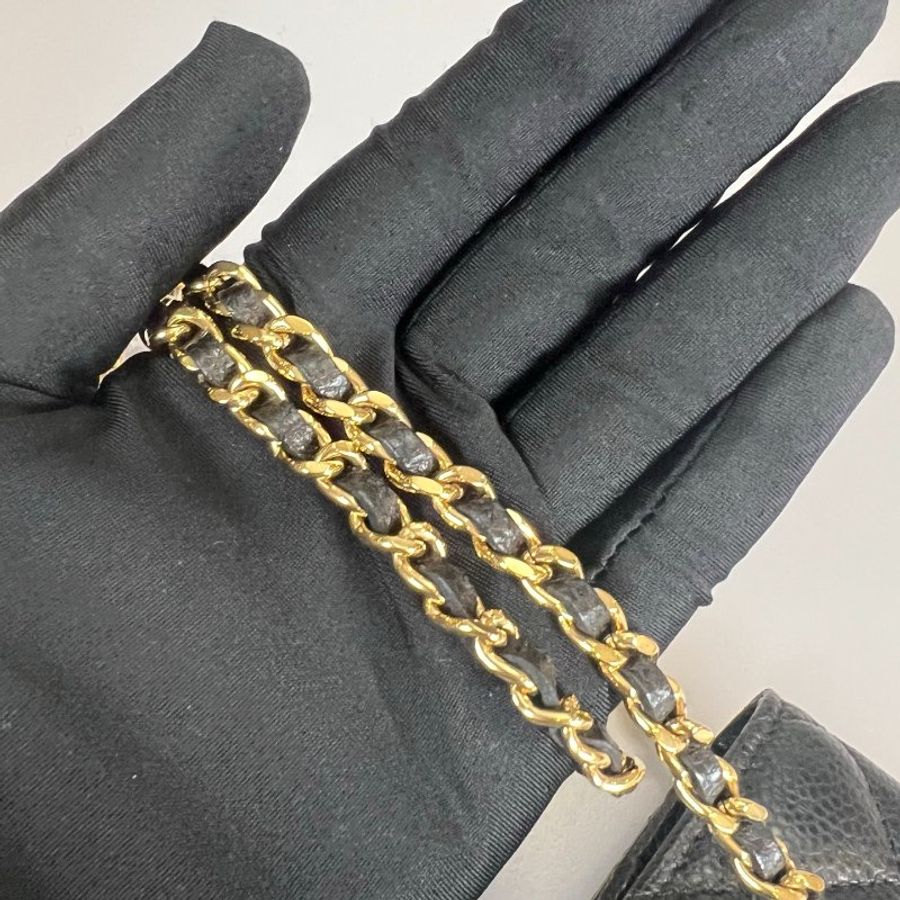 CHANEL WOC包荔枝黑金 AP0250/晶片款-9
