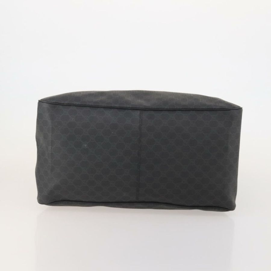 【日本直送】GUCCI GG Supreme 波士頓包 PVC 黑色銀色 正品 188355A-4