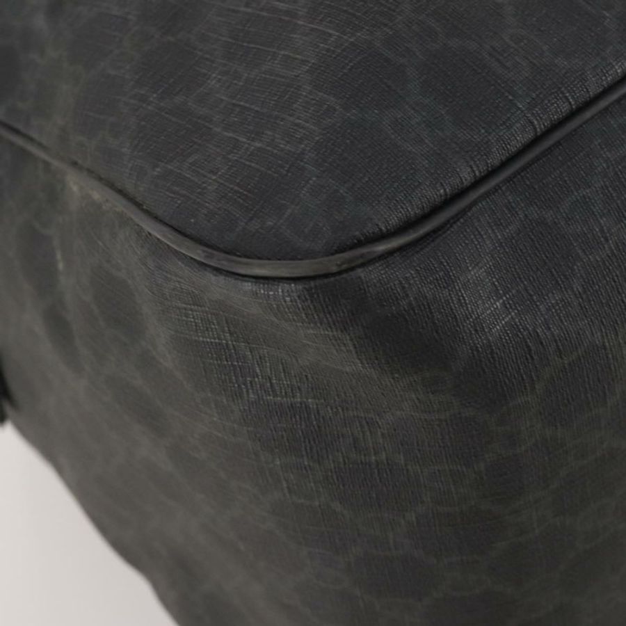 【日本直送】GUCCI GG Supreme 波士頓包 PVC 黑色銀色 正品 188355A-15