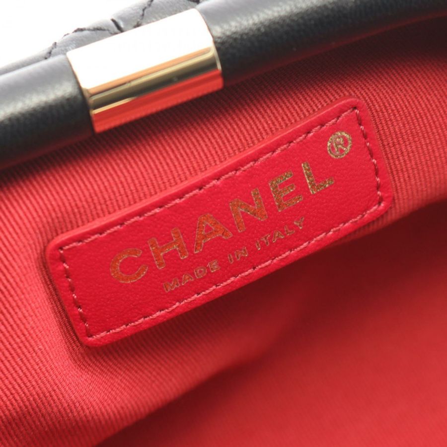 香奈兒 (CHANEL) 絎縫單肩包 AS2493 羊皮（綿羊皮）黑色二手女款-3