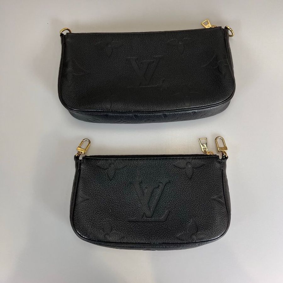 LV M80399/ 黑壓紋二合一麻將包-5